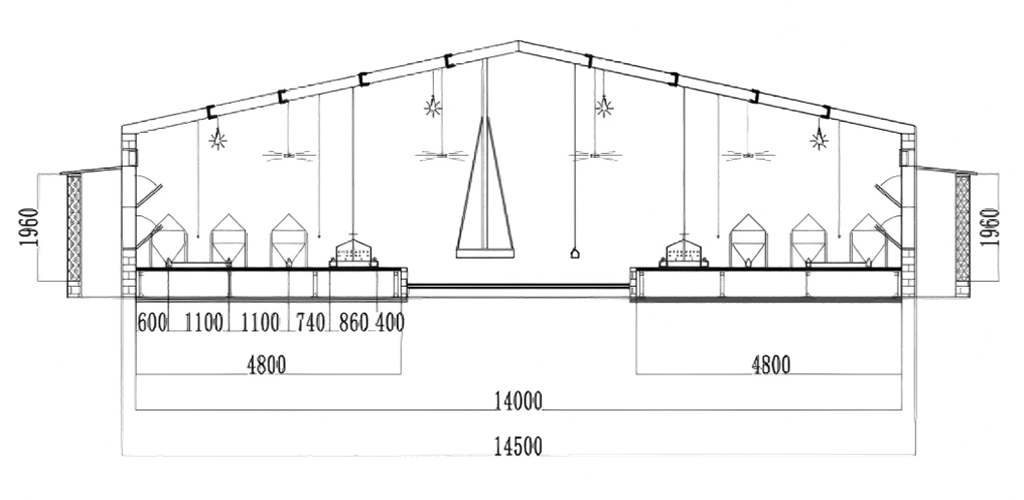 Two-high-and-one-low Egg Collection System