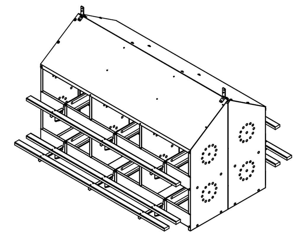 Manual breeder chicken egg laying box Manual breeder chicken egg laying box
