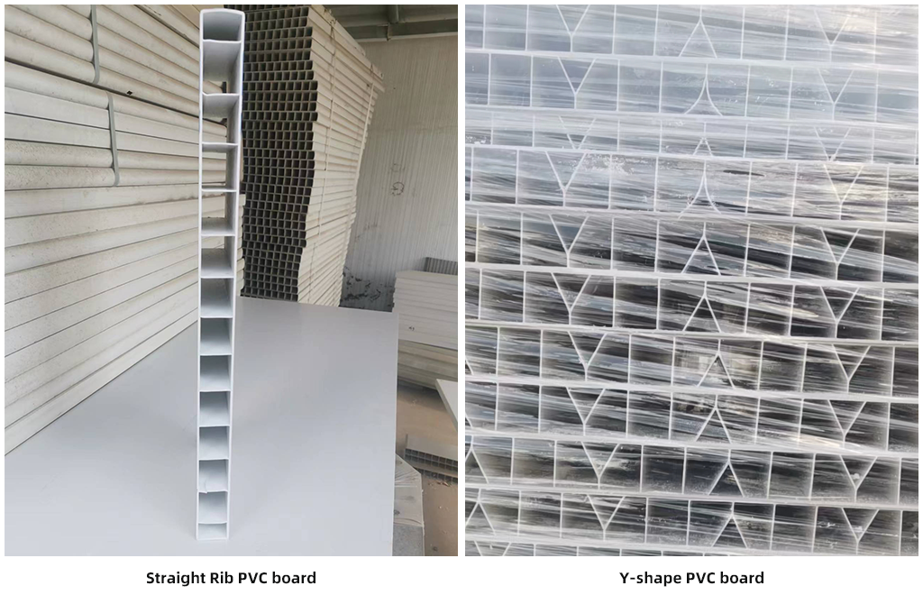 Different styles of PVC board