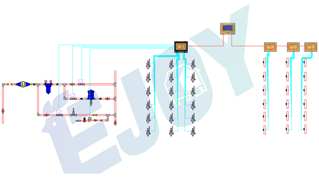 Integrated Drinking Line System for Chicken House